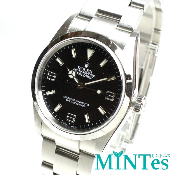 Rolex ロレックス エクスプローラー I メンズ腕時計 オートマチック 114270 ブラック×シルバー 紳士 男性 デイリー ビジネス 自動巻き
