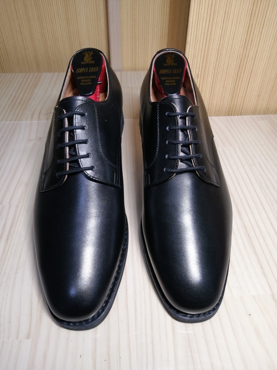 【着用一回】スコッチグレイン　2724　シャインオアレイン　ビジネスシューズ　革靴　黒色