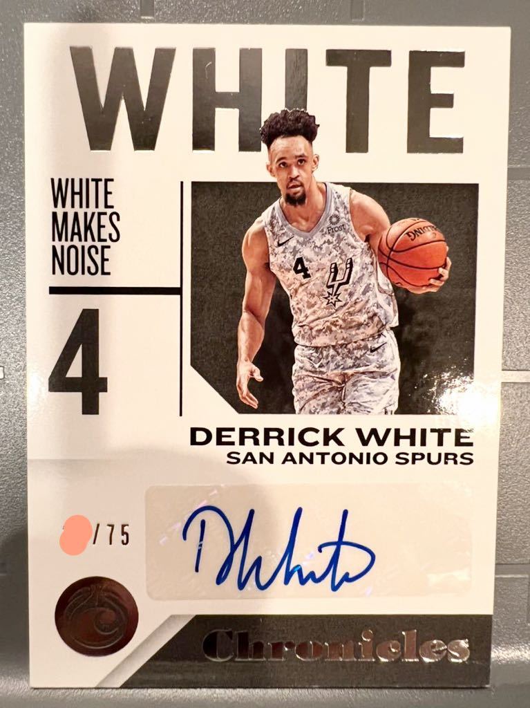 SP/75 Auto 18 Panini Derrick White デリック・ホワイト サイン NBA スパーズ Spurs ユニフォーム 米代表 バスケ セルティックス Celtics