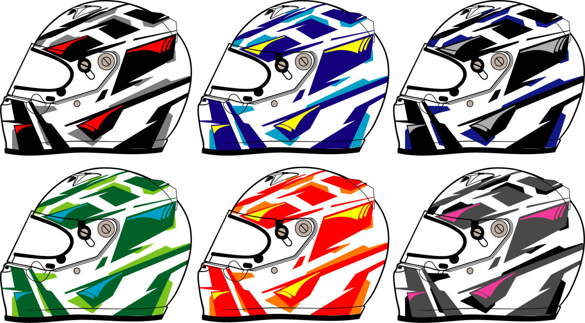  sticking type helmet for coloring sticker set [ postage included!]