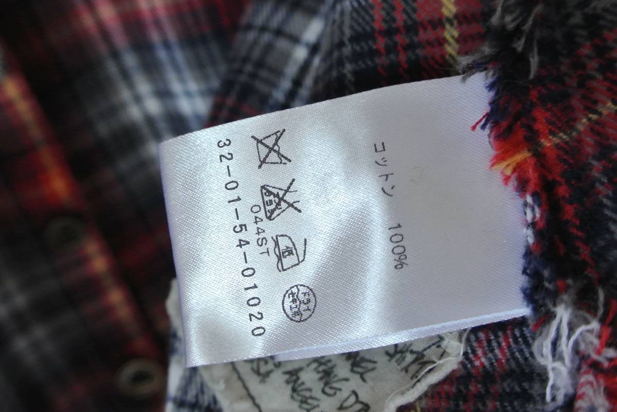  tag equipped Greg Lauren Greg low Len flannel shirt repeated construction 