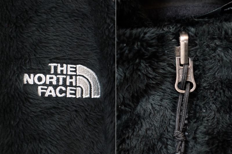 THE NORTH FACE■毛長フルジップフリースジャケット ブラック/レディース XL 2015年製 ノースフェイス