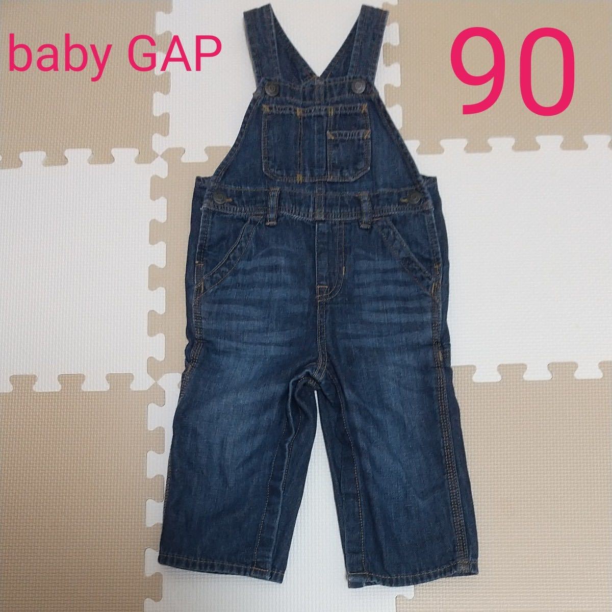 メール便送料無料対応可】 baby Gap⭐︎オーバーオール.デニム80cm