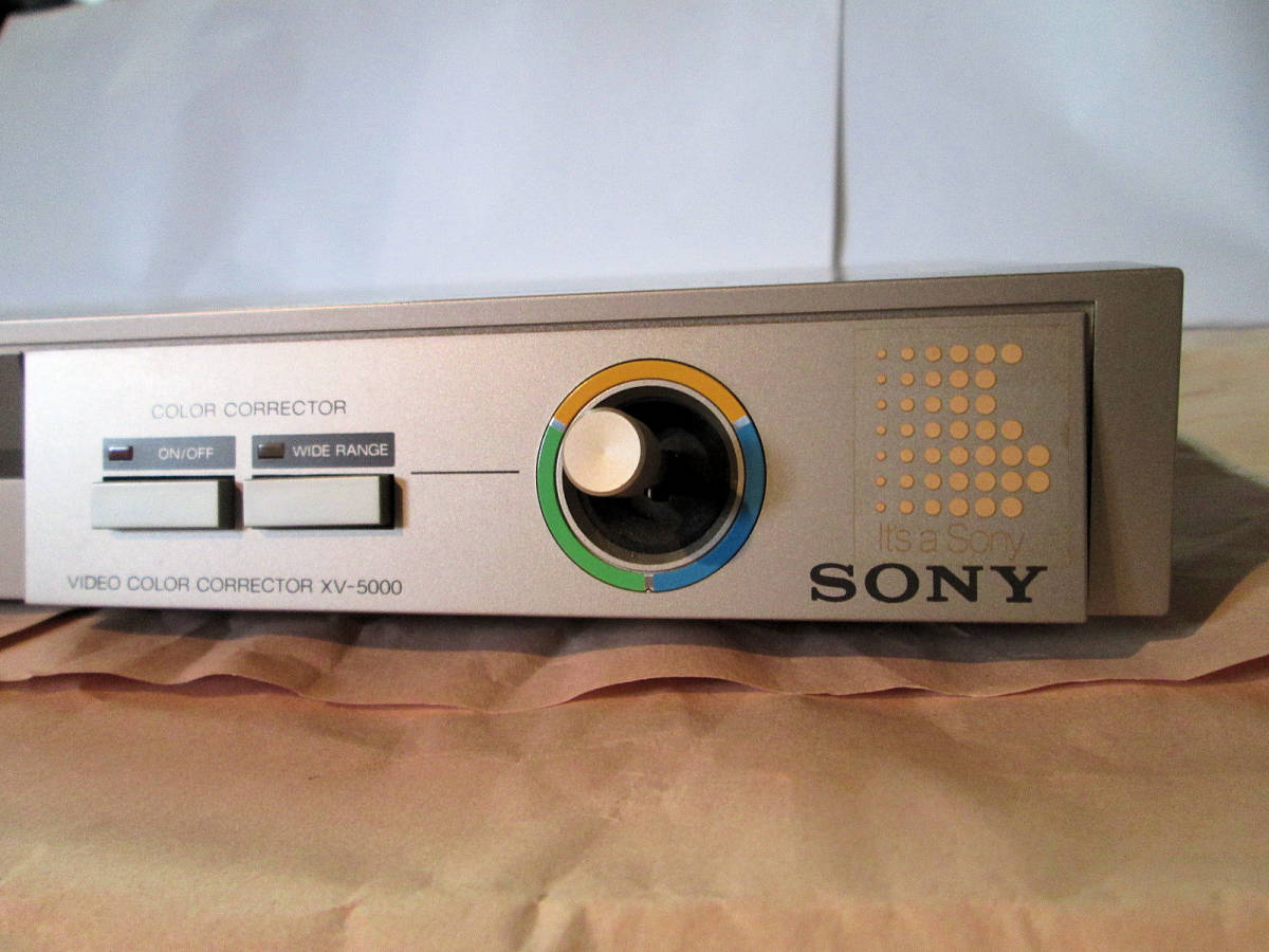 SONY video color collector XV-5000 with defect operation goods ; junk treatment 