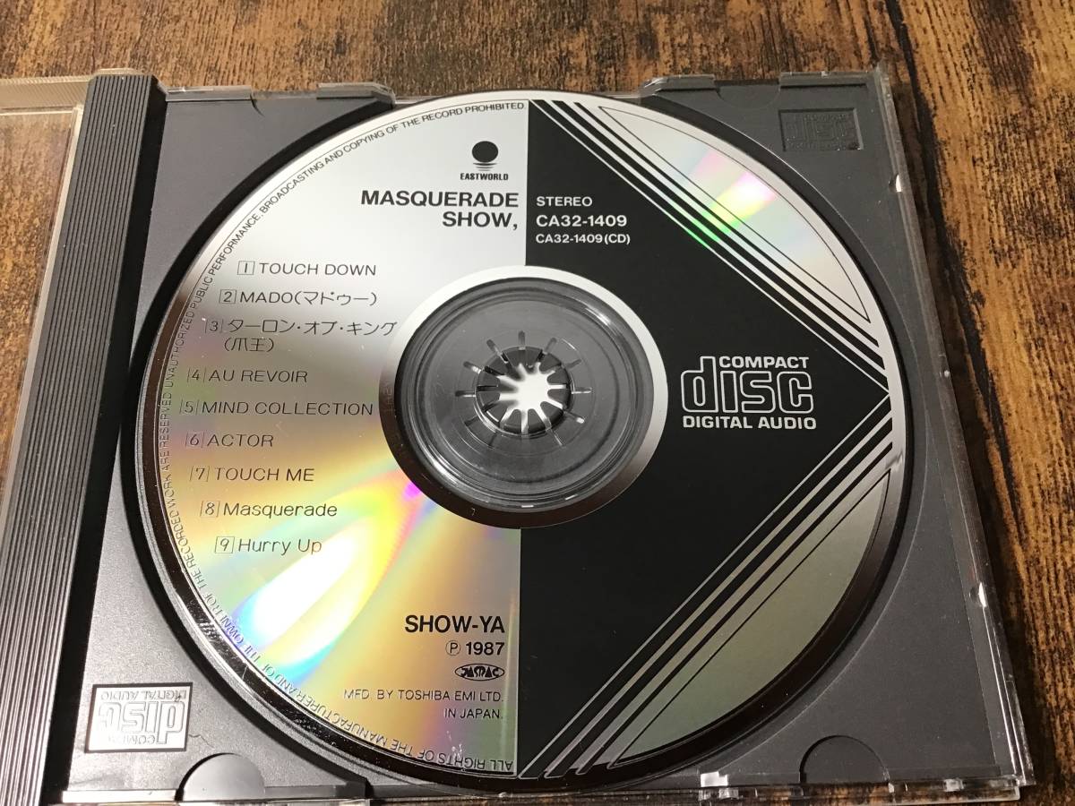 寺田恵子●SHOW-YA『マスカレード・ショウMASQUERADE SHOW 』CD【1987年盤】ショーヤAU REVOIR/MADO/ACTOR/TOUCH ME/Hurry Up_画像4