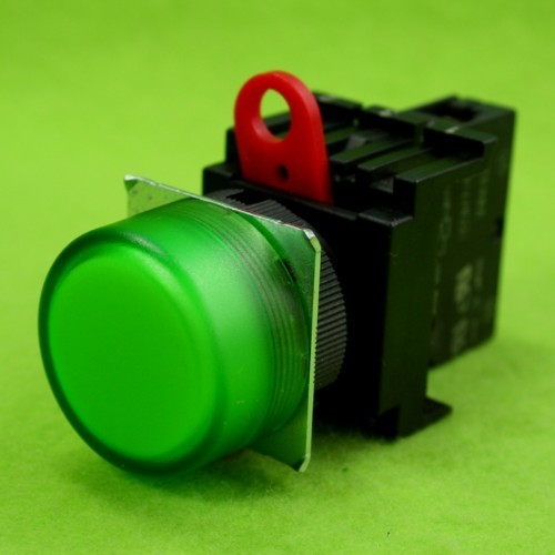 オムロン(OMRON) LED表示灯 M22-FG-T2(φ22,丸形,LED,AC220V)緑_画像1