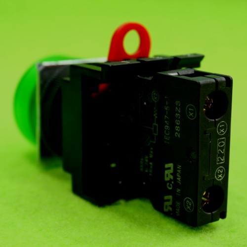 オムロン(OMRON) LED表示灯 M22-FG-T2(φ22,丸形,LED,AC220V)緑_画像3