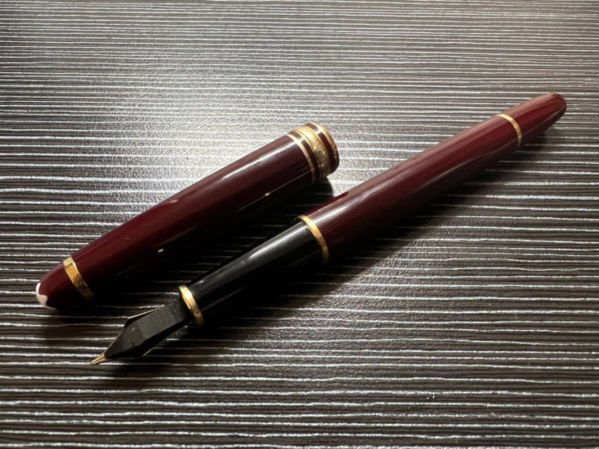2022春大特価セール! モンブラン マイスターシュテュック 144 万年筆 新規上場商品 マイスターシュテュック モンブラン 万年筆 全金 細字 F ブラック 144 筆記具