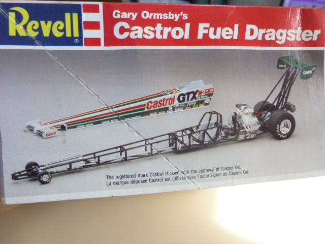 未組立 希少 トップフューエル ドラッグスター キャストロール石油 ゲーリーオムスビー Top Fuel Dragster Castrol Fuel 1991年製造 _画像4