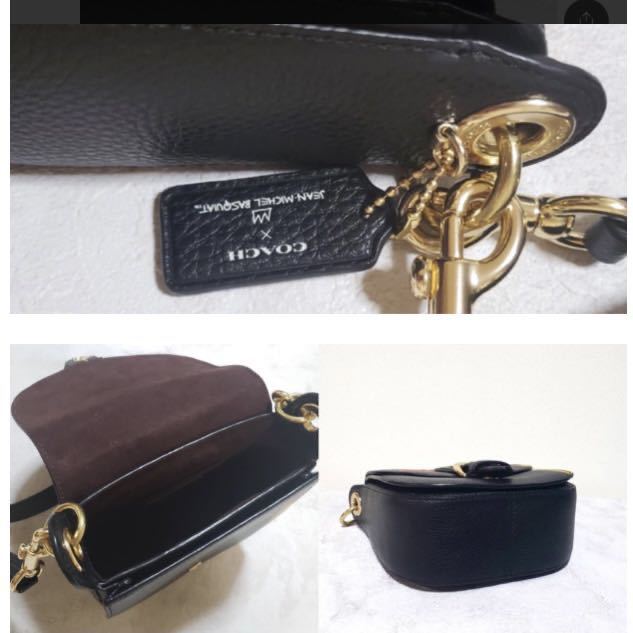 新品】コーチ COACH 限定品 バスキア コラボ バック 黒 ショルダー