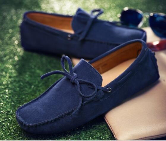 [27.5cm]2081D* новый товар мужской Loafer обувь для вождения туфли без застежки замша легкий casual deck shoes .. надеть обувь удобный 