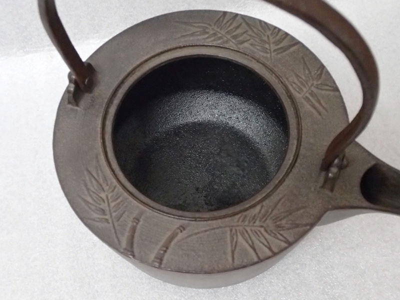 2023正規品】 茶道具 人間国宝 釜師 高橋敬典作 七宝銚子 赤絵替蓋付