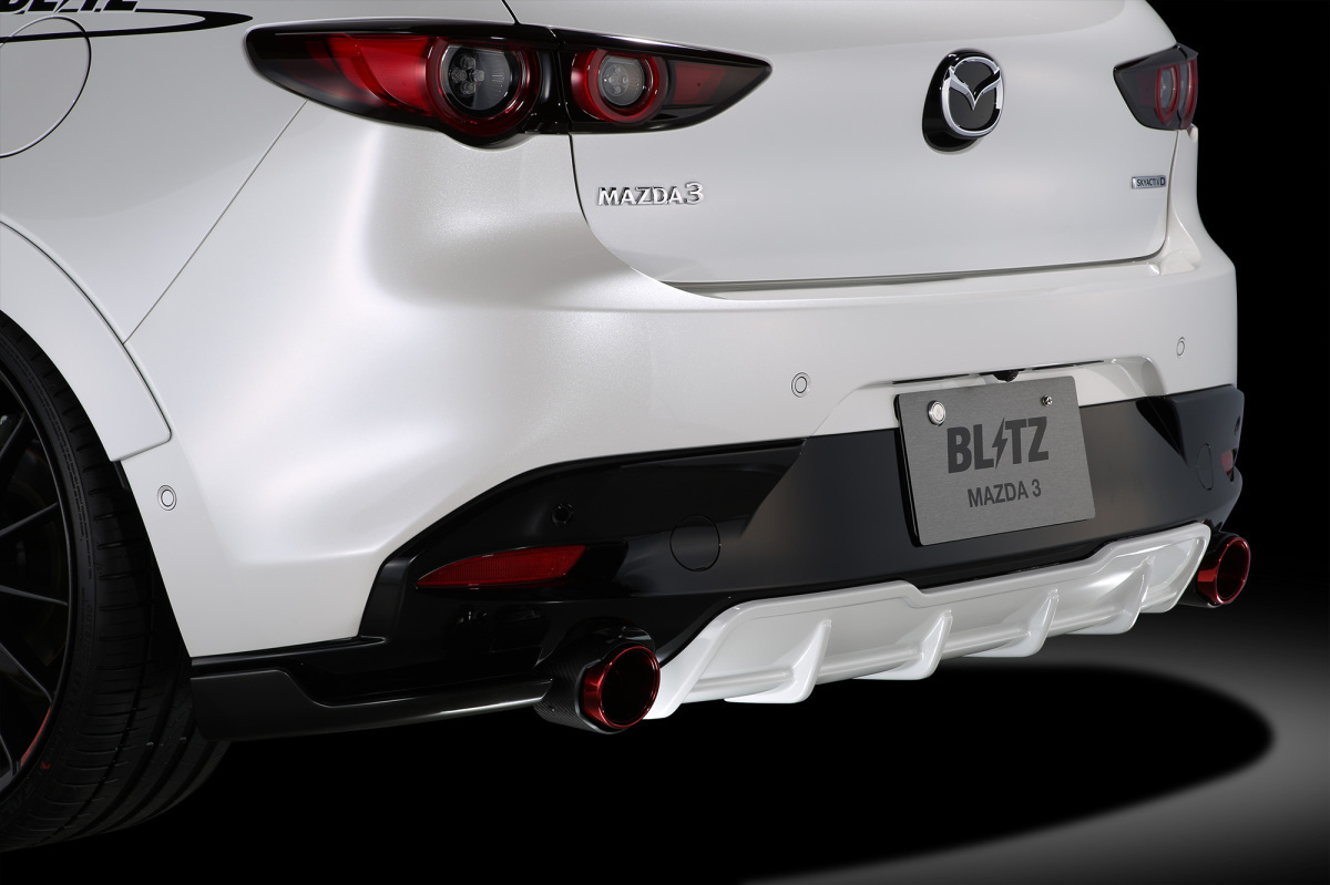 【BLITZ/ブリッツ】 AERO SPEED (エアロスピード) R-Concept リアディフューザー BK マツダ MAZDA3 FASTBACK BP5P/BP8P/BPFP/BPEP [60390]_画像2