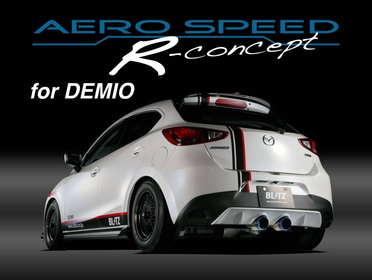 【BLITZ/ブリッツ】 AERO SPEED (エアロスピード) R-Concept リアディフューザー マツダ デミオ DJ3FS/DJ5FS/DJ3AS,DJ5AS [60188]_画像1