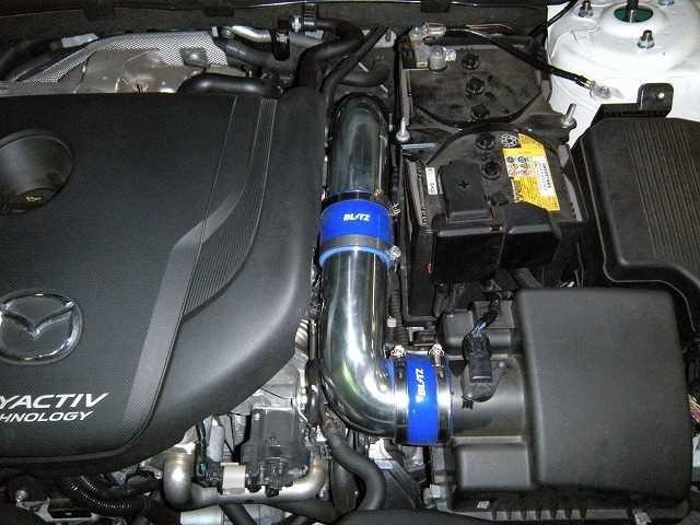 [BLITZ/ Blitz ] suction kit silicon hose blue Mazda CX-5/ Axela Sport / Axela sedan / Atenza sedan / Wagon [55707]