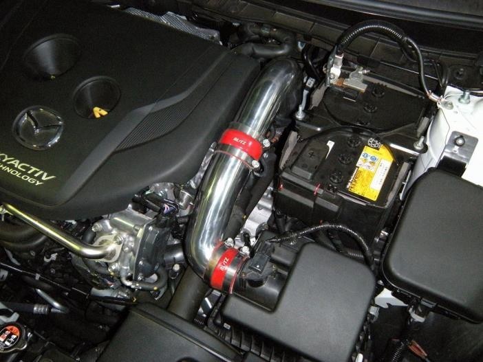 [BLITZ/ Blitz ] suction kit silicon hose red Mazda CX-3 DK5FW,DK5AW Demio DJ5FS,DJ5AS [55726]