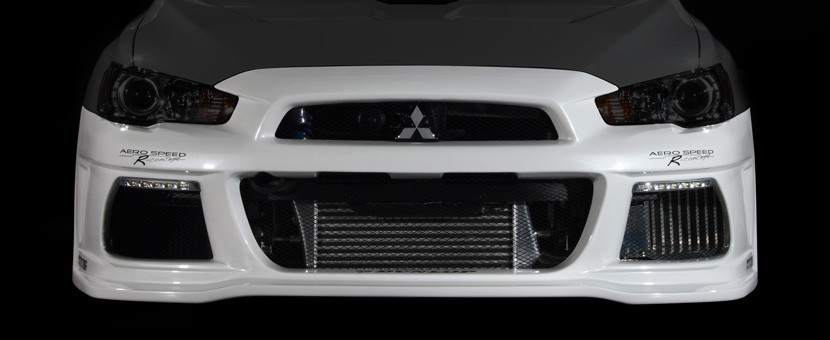 【BLITZ/ブリッツ】 AERO SPEED (エアロスピード) R-Concept フロントバンパースポイラー ランサーエボリューションX CZ4A [60132]_画像3