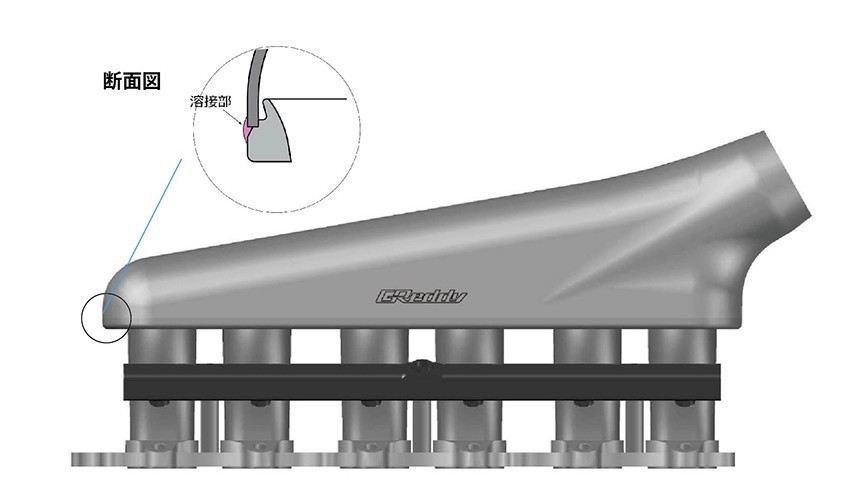 【TRUST/トラスト】 GReddy サージタンク スロットル ニッサン スカイラインGT-R BNR32,BCNR33,BNR34 [13522307]_画像4