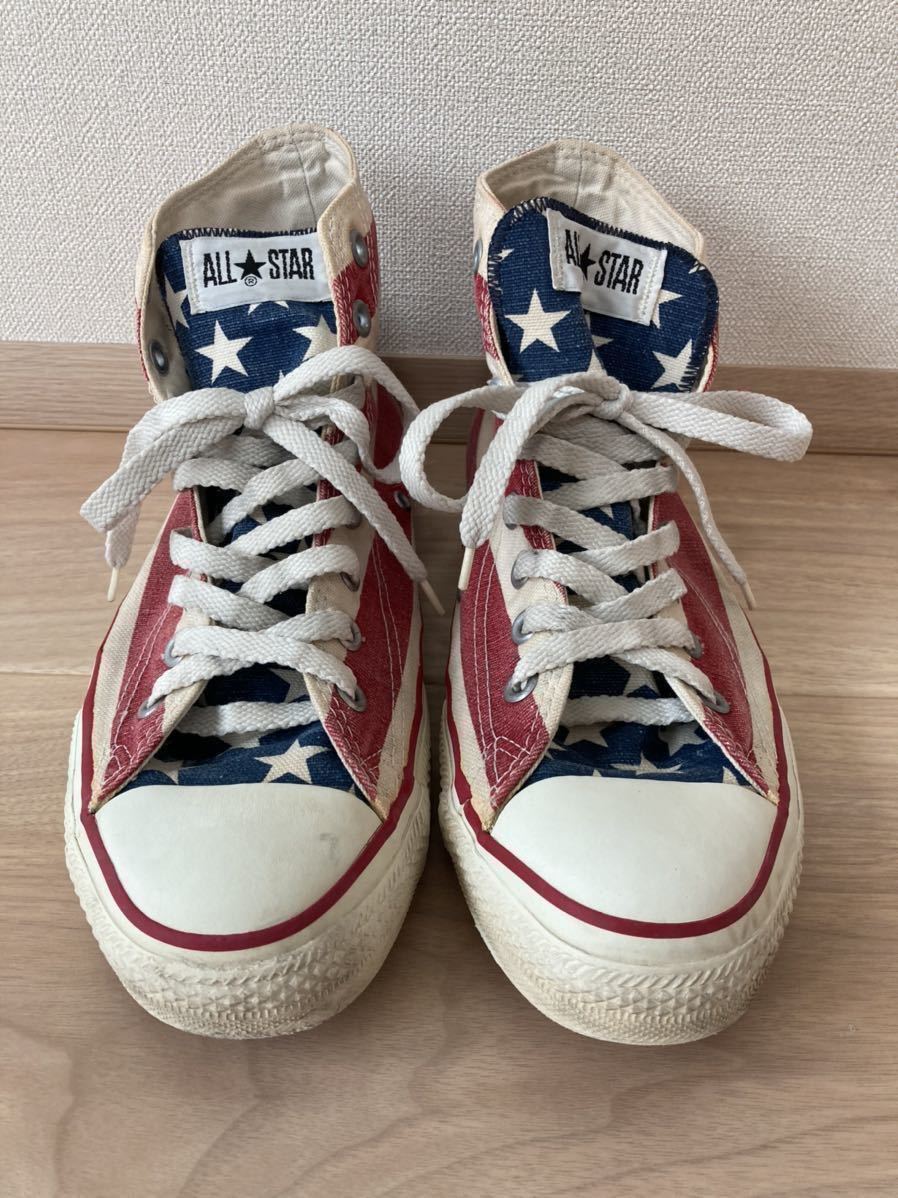 CONVERSE USA製23.5cm星条旗ハイカット お手軽価格で贈りやすい 3800円