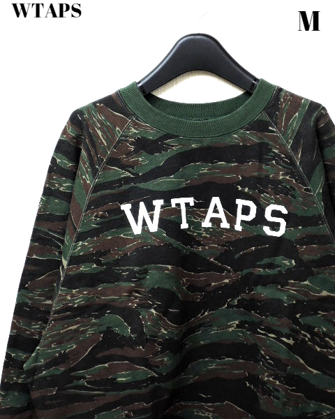 M【WTAPS DESIGN CREW NECK05 162ATDT-CSM10S TIGER STRIPE ダブルタップス クルーネック スウェット ダイガーストライプ 迷彩】_画像1