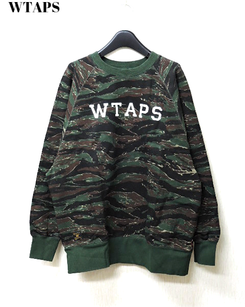 M【WTAPS DESIGN CREW NECK05 162ATDT-CSM10S TIGER STRIPE ダブルタップス クルーネック スウェット ダイガーストライプ 迷彩】_画像2