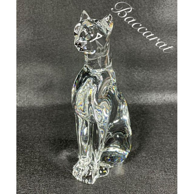 在庫処分】 Baccarat バカラ [カケ有] エジプシャンキャット #4 置物 猫 - 美術、工芸品 - reachahand.org
