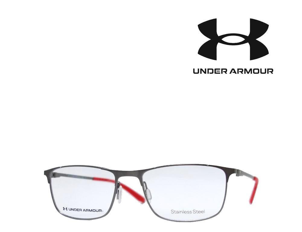 【UNDER ARMOUR】 アンダーアーマー メガネフレーム　UA5015/G　R80　セミマットダークルテニウム　国内正規品_画像1