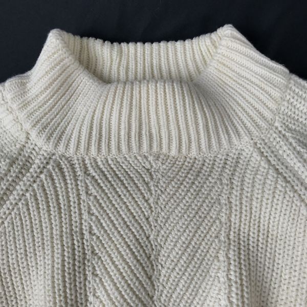 BEAMS BOY/ Beams Boy * short sleeves knitted sweater [ lady's M degree / eggshell white ] is ikatto *BG155