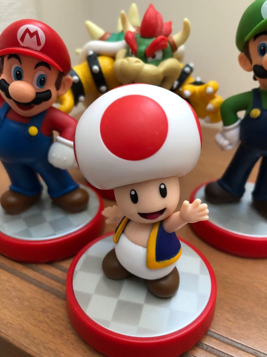 amiibo マリオ　ルイージ　キノピオ　クッパ　4体セット