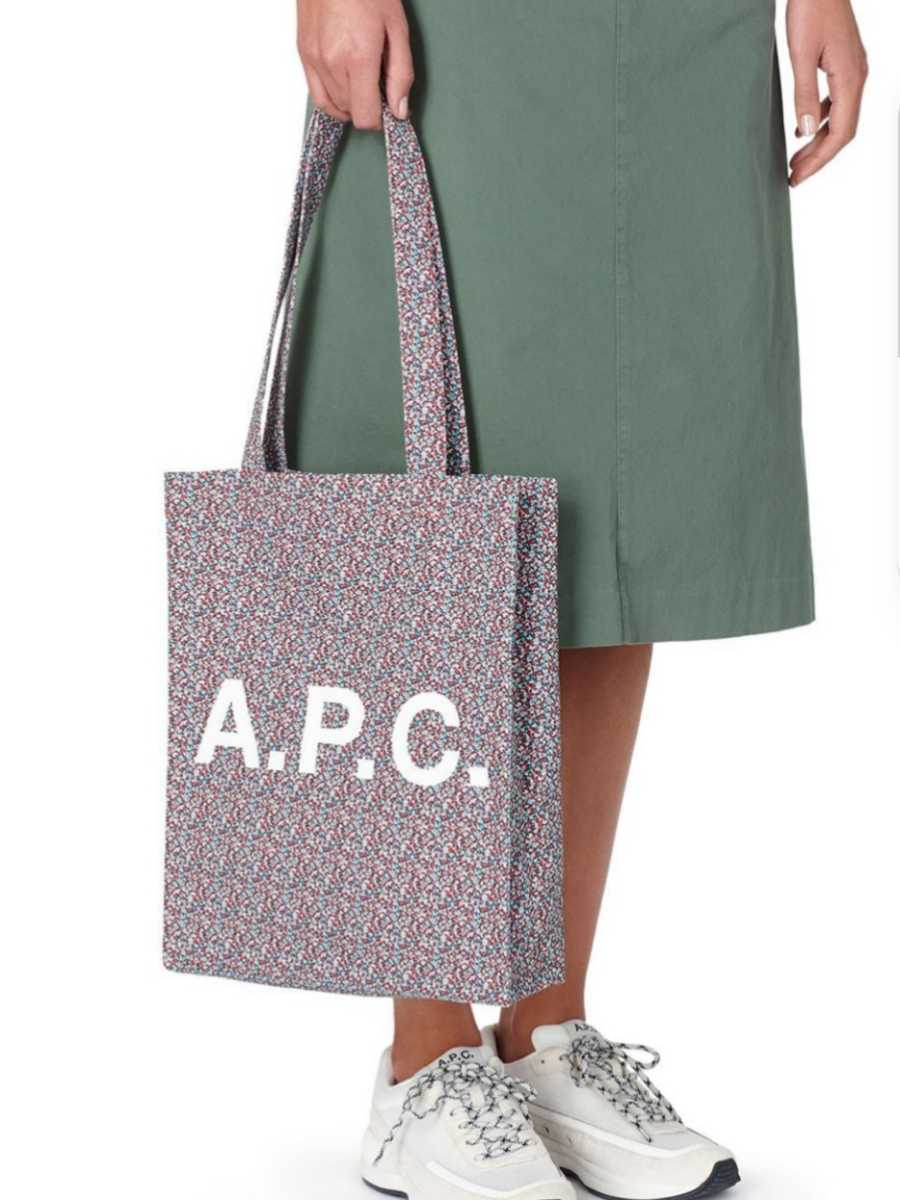 A.P.C. トートバッグ LOU ルー リバティプリント 新品 APC アーペーセー 花柄 小花柄 バッグ タテ型 アー・ペー・セー LIBERTY  レッド A4