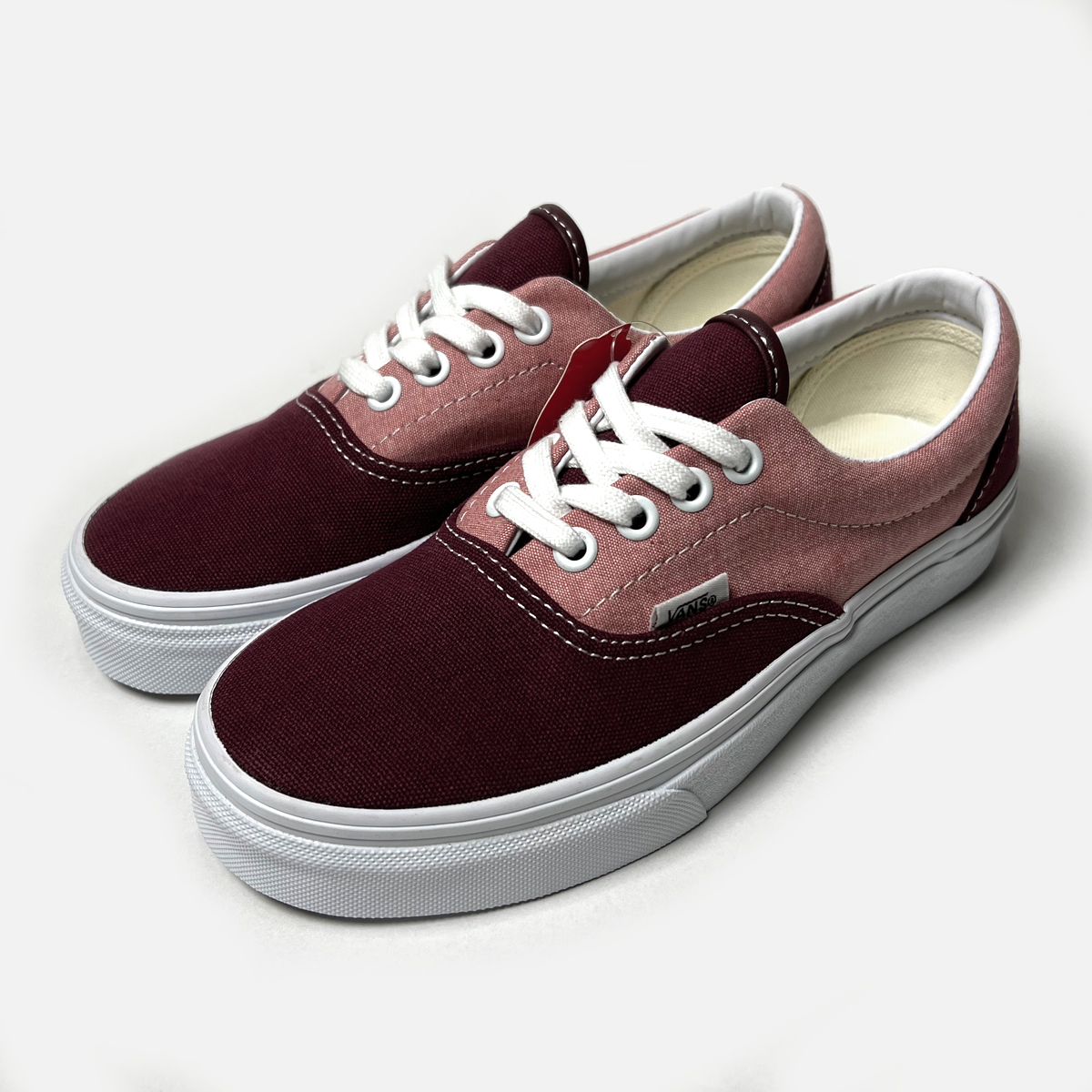 新品 VANS ERA シャンブレー 22.0cm バンズ エラ エンジ バーガンディ ピンク アメリカ規格 インター AUTHENTIC_画像1