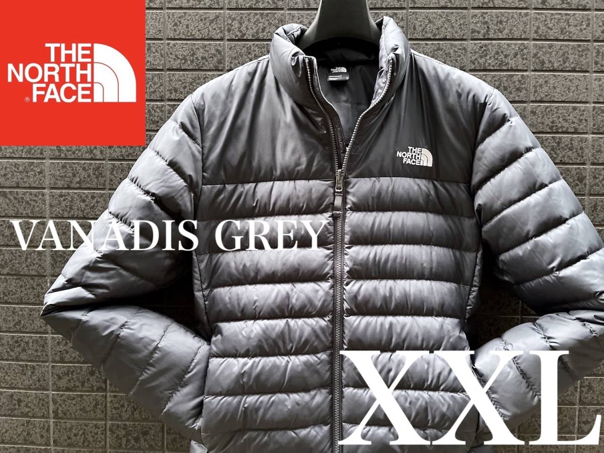 ◆モデル出品◆新品 XXLサイズ ノースフェイス USAモデル グレー色 フレアグースダウンジャケット550 The North Face 撥水加工 R.D.S認証