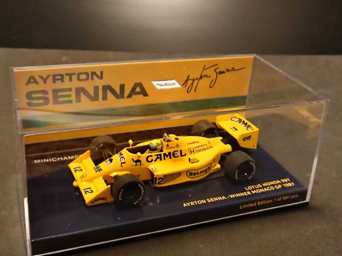 1st ビクトリー デカール  Ayrton Senna 1  43スケール ロータス ホンダ  蔵 アイルトン セナ  99T 1987 モナコGP