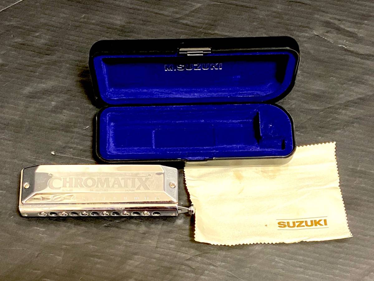 a506 スズキ 12穴 クロマチックハーモニカ SCXシリーズ SCX48 SUZUKI M