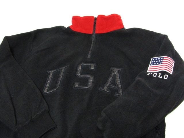 90s VTG Ralph Lauren POLO SPORT USA PULLOVER FLEECE JACET ラルフ