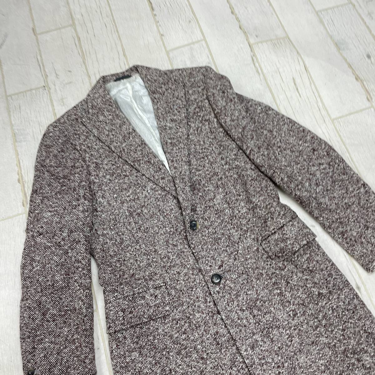 B-2 ○GIVENCHY/ジバンシィ(イタリア製)!ハリスツィード チェスター