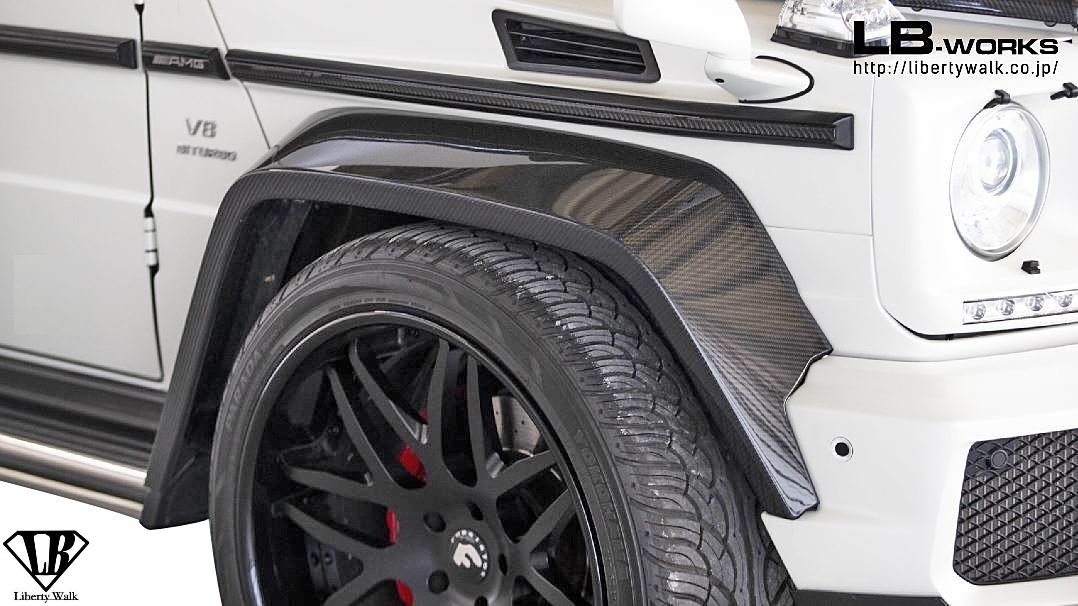 [M\'s]W463 G63 AMG G Class (2012y-) Liberty Walk LB-WORKS premium Complete body kit 7P||CFRP aero Liberty walk 