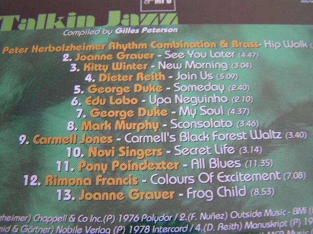 【JR11】 《トーキン・ジャズ / Talkin' Jazz - Vol. 1/2/3》 Gilles Peterson 他 - 3CD_画像3