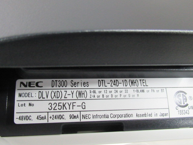 YE 2322 ∞ 未使用品 NEC AspireX DTL-24D-1D(WH)TEL 24ボタン機 ・祝