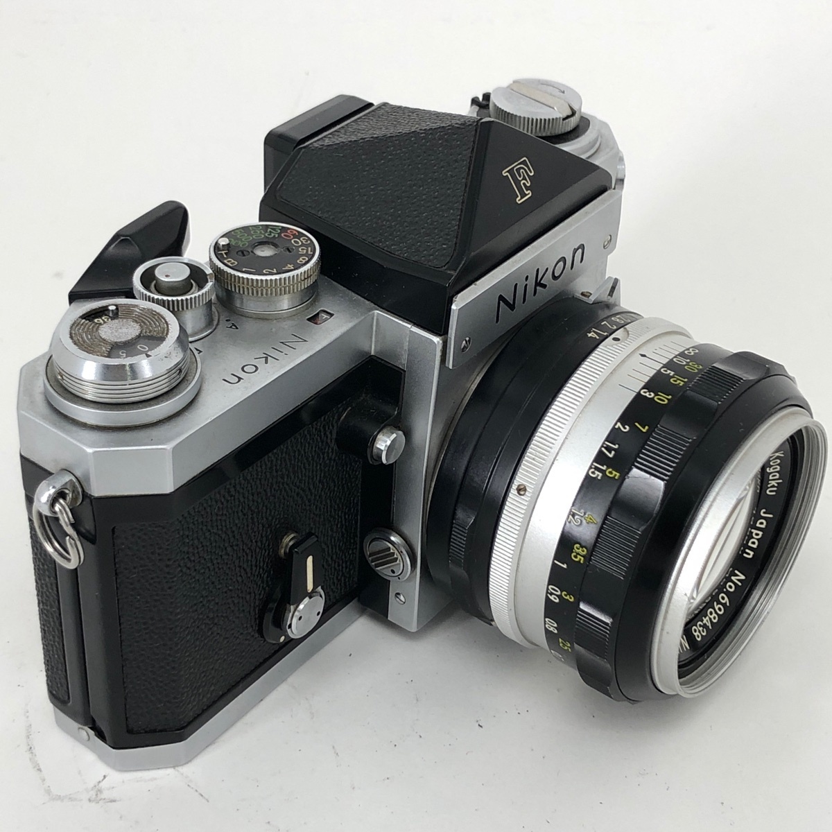 ニコン Nikon F アイレベル + NIKKOR-S Auto 50mm F1.4 フィルム マニュアルフォーカス 一眼レフカメラ 【中古】_バイセル 31056_3