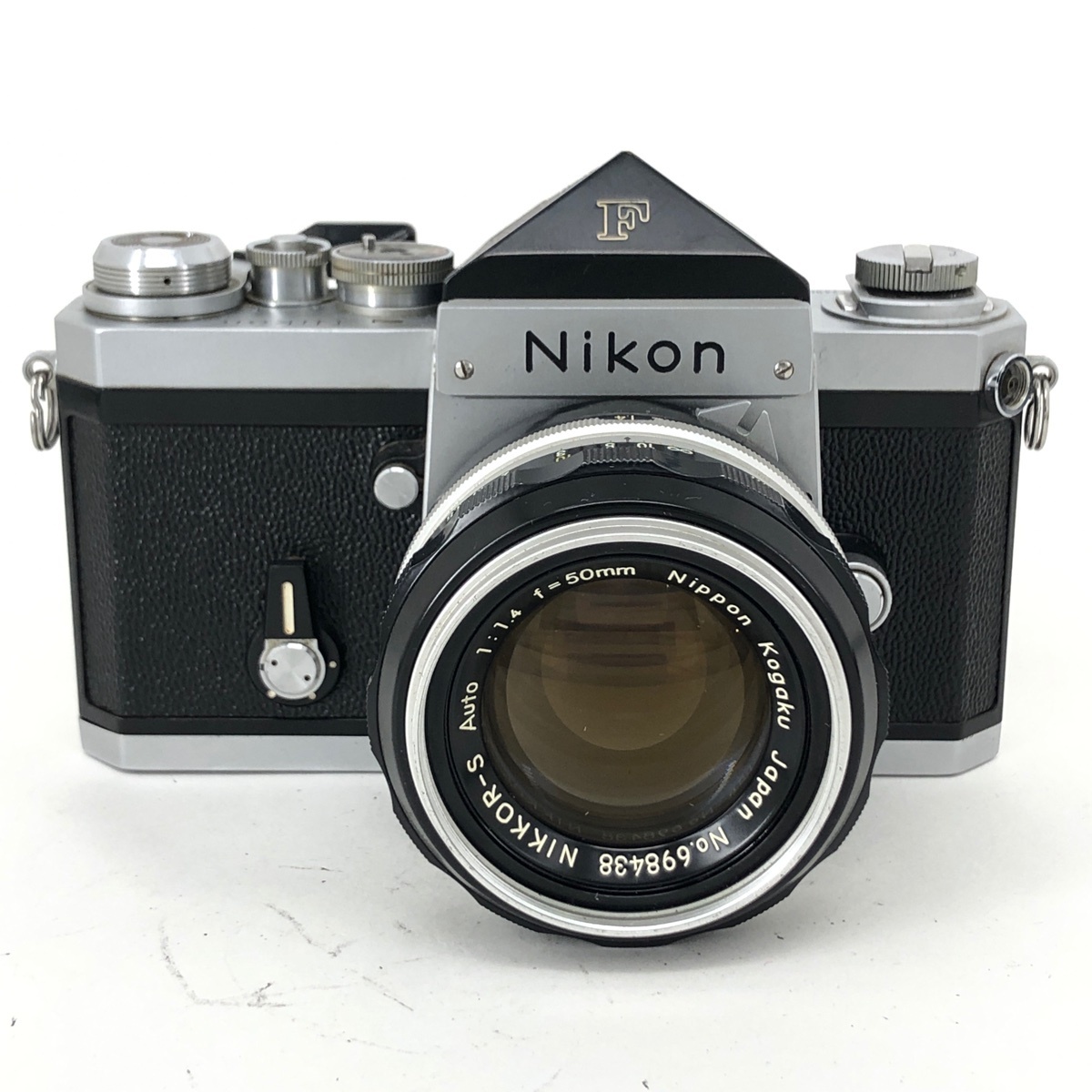 ニコン Nikon F アイレベル + NIKKOR-S Auto 50mm F1.4 フィルム マニュアルフォーカス 一眼レフカメラ 【中古】_バイセル 31056_1