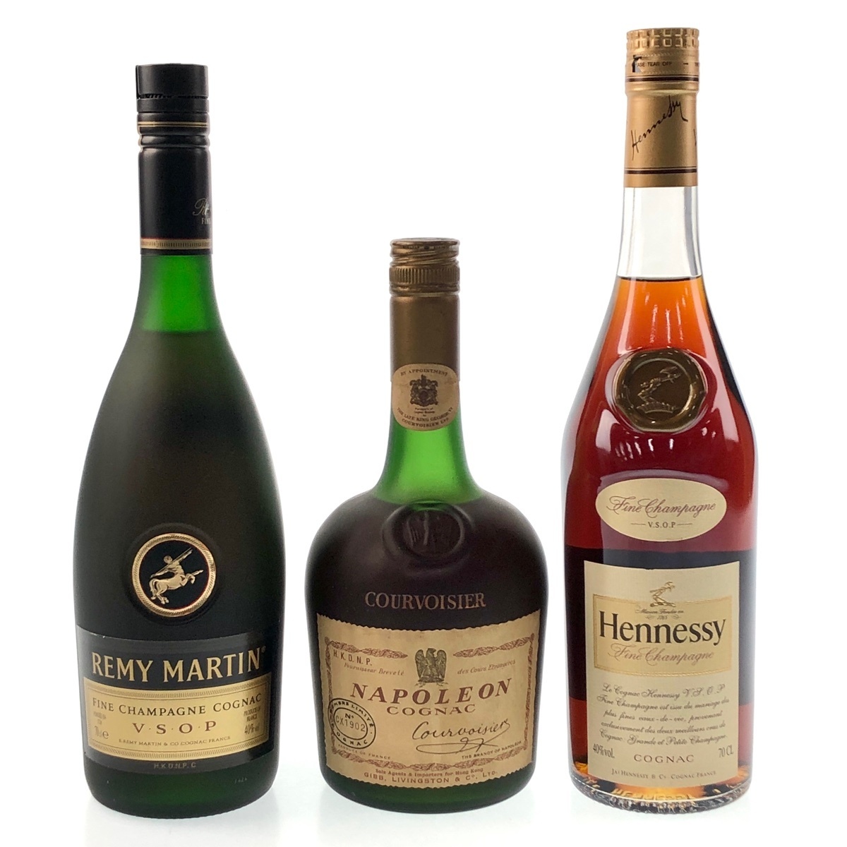 courvoisier cognac ミニボトル 古酒 3本 まとめ売り - 酒