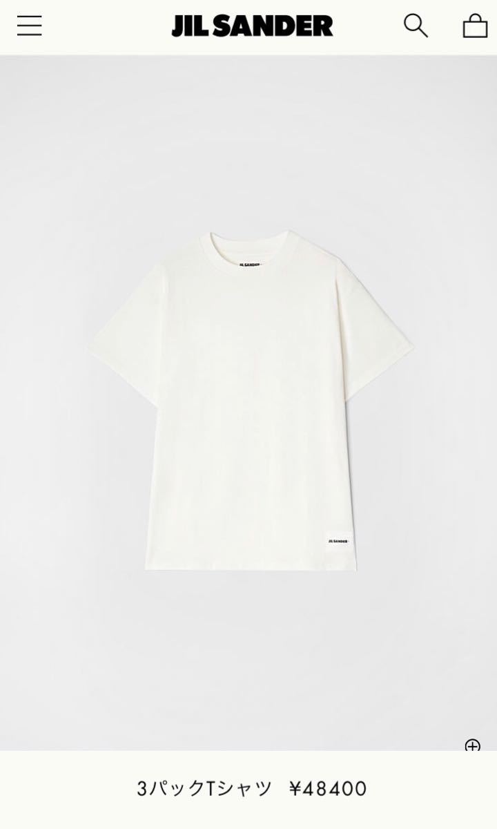 全国一律送料無料 新品 M JIL SANDER 22SS パックTシャツ バラ 白 2895 asakusa.sub.jp