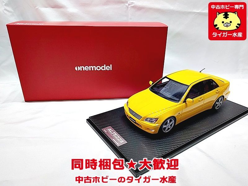 ワンモデル 1/18 トヨタ アルテッツァ スーパーブライトイエロー 19B02