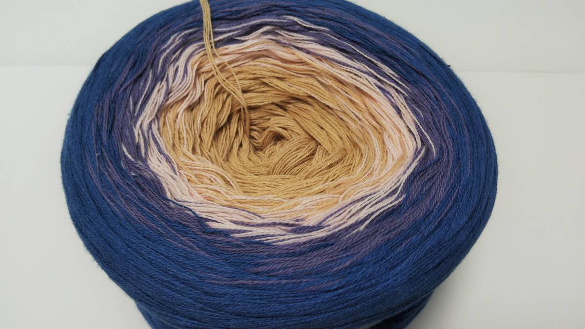 輸入　毛糸　hobbii　Sultan　スルタン　コットン100％　200g×1個　Blue Sandstone　ブルーサンドストーン 　デンマーク　海外_画像2