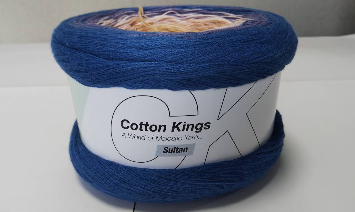 輸入　毛糸　hobbii　Sultan　スルタン　コットン100％　200g×1個　Blue Sandstone　ブルーサンドストーン 　デンマーク　海外_画像8