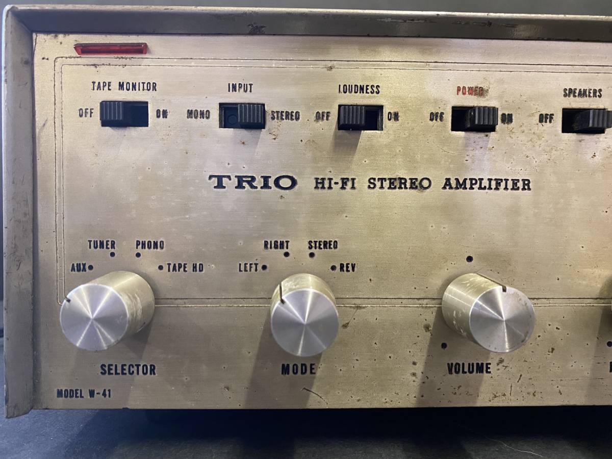 Yahoo!オークション - 通電確認済 TRIO W-41 HI-FI STEREO Yahoo!オークション - 通電確認済 TRIO W-41 HI-FI STEREO