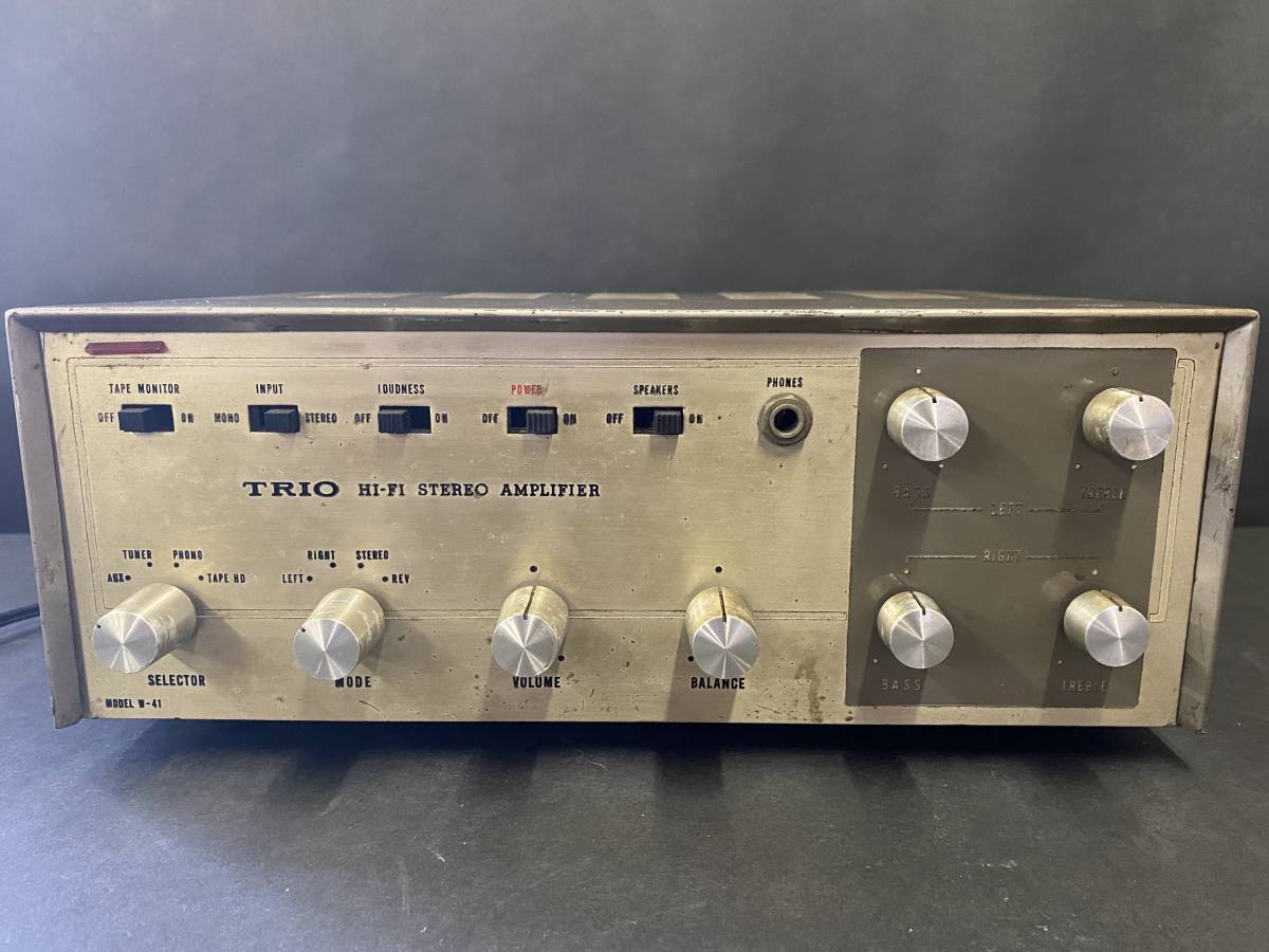 Yahoo!オークション - 通電確認済 TRIO W-41 HI-FI STEREO Yahoo!オークション - 通電確認済 TRIO W-41 HI-FI STEREO