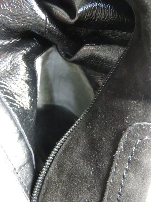 美品 ダイアナ DIANA ロングブーツ 黒 スエード 23.0cm 日本製 R583-85_画像6