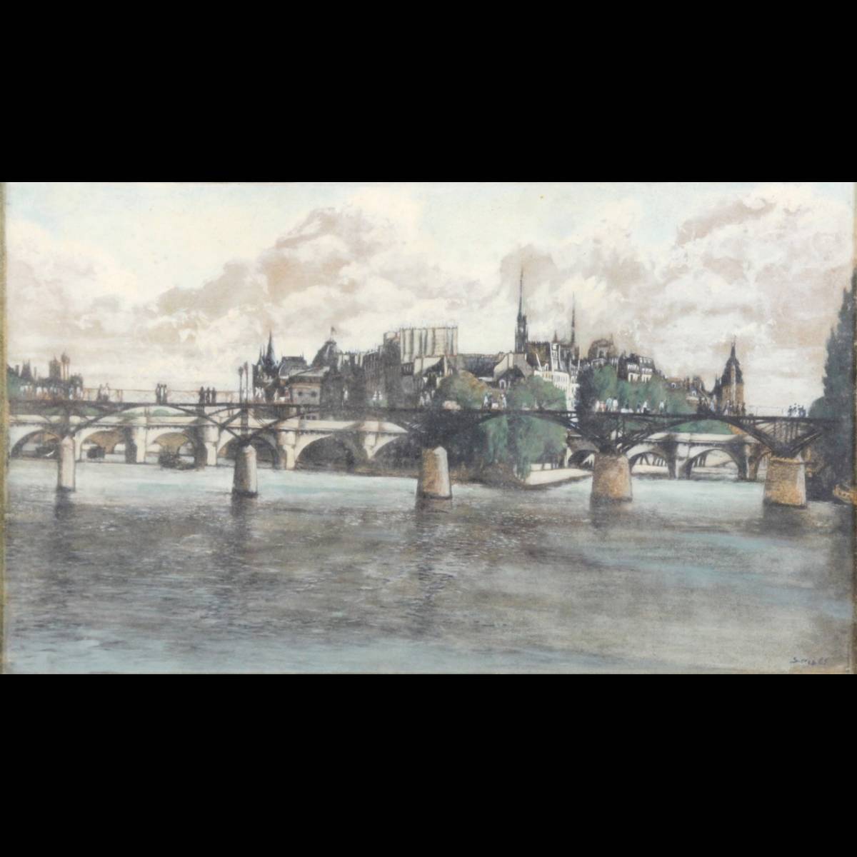 安い 。◆楾◆ 真作保証 ジャンジャックセイル 「パリの風景」 肉筆油彩画8号 [R72]V/22.2廻/MK/(160) 自然、風景画